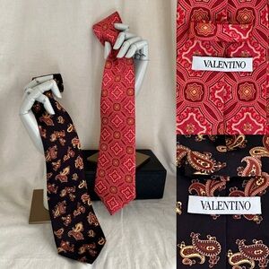 VALENTINO Patterned Silk Ties